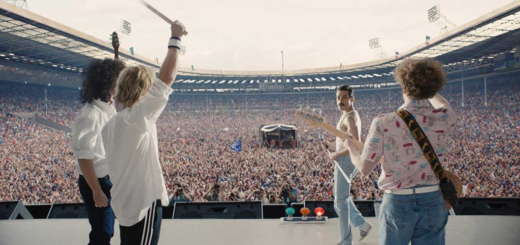 Die Band Queen beim Live Aid-Konzert. (c) 20th Century Fox.